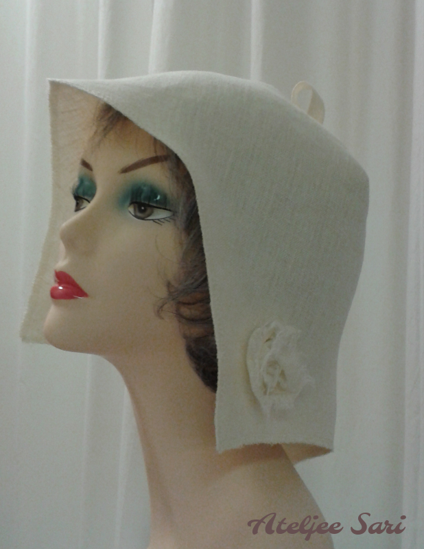 Saunahattu, pellavaa